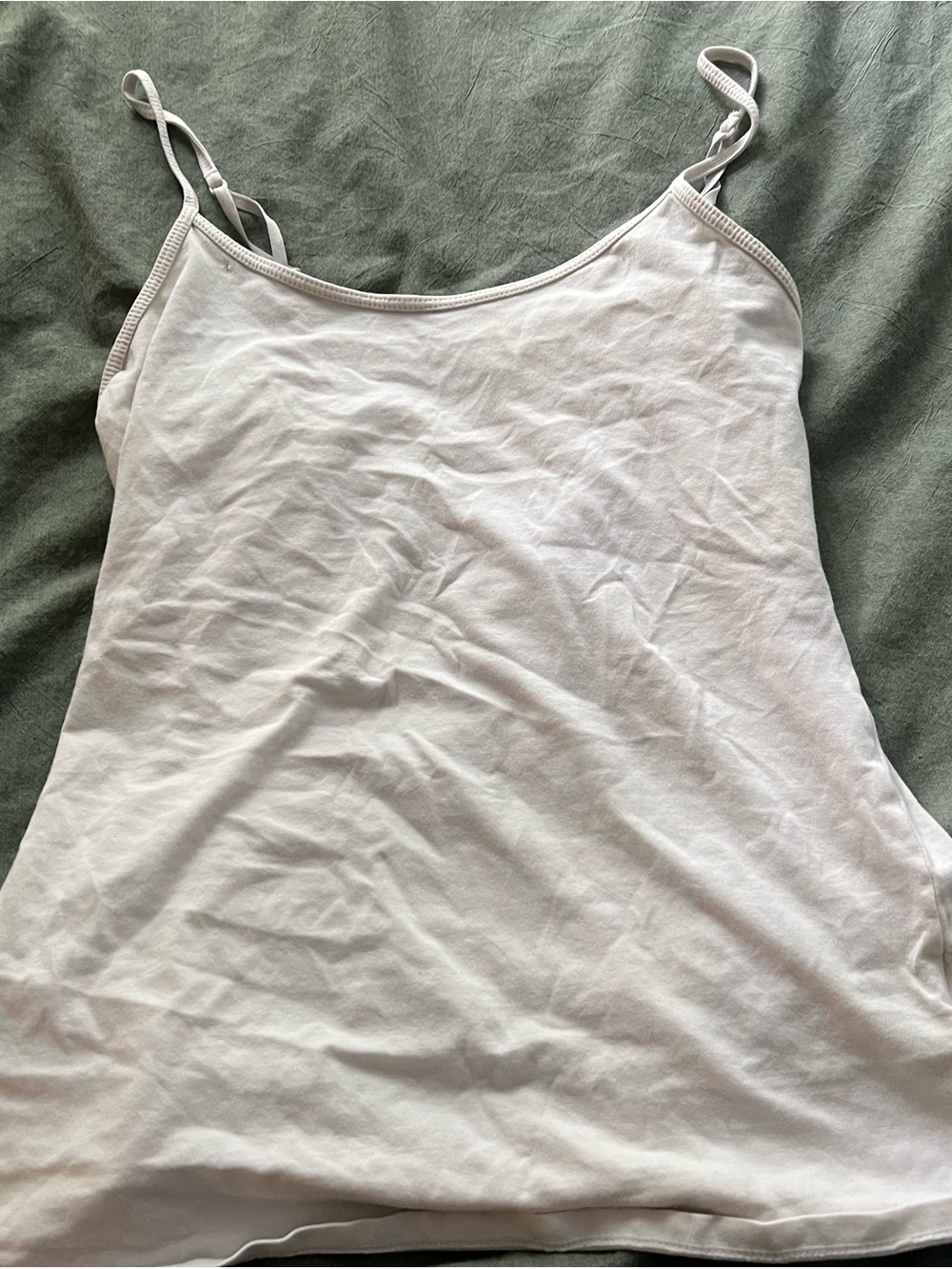 Old Navy White Spaghetti Strap Tank Top